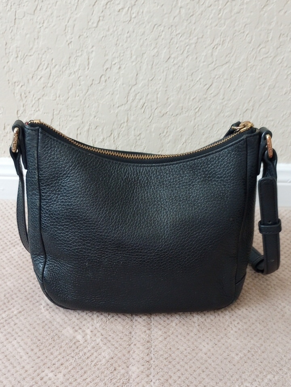 Vera Bradley Pebble Leather Hobo Crossbody Bag - Picture 4 of 11